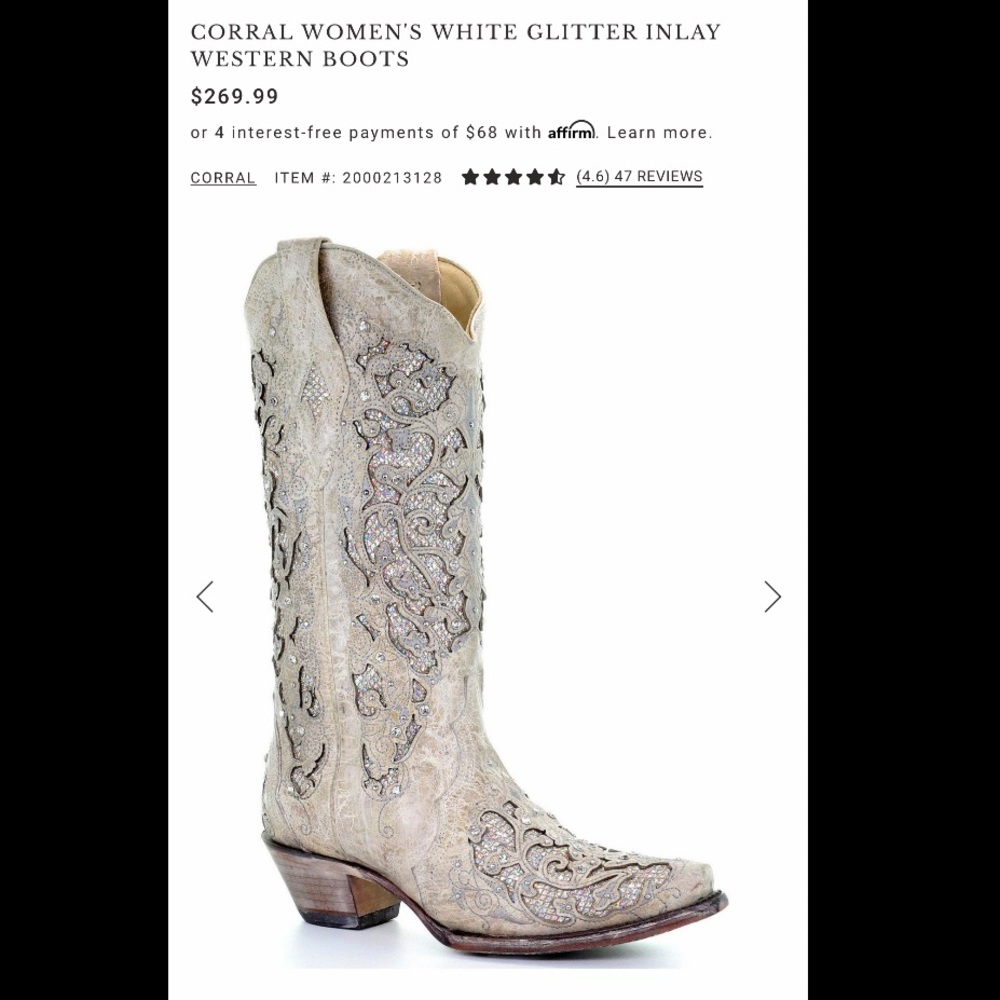 Corral cowgirl boots